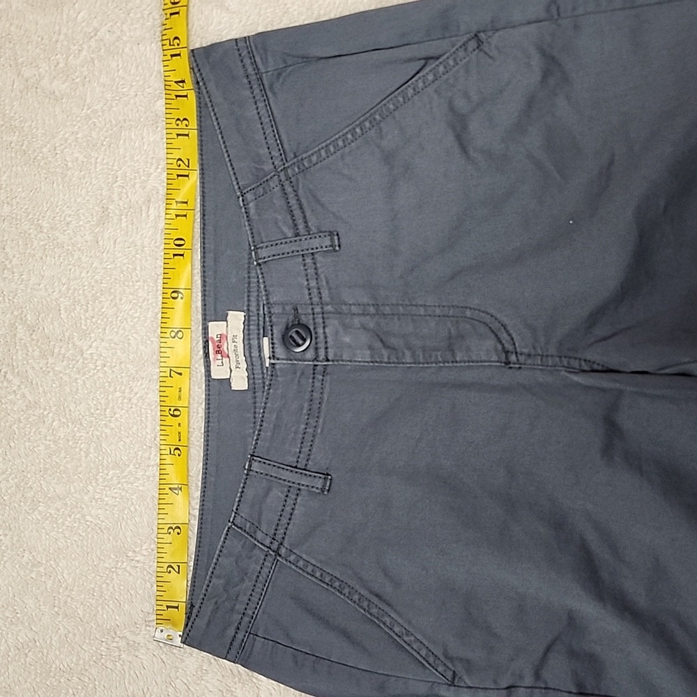 L.L. Bean Women's Favorite Fit Gray Capris Cropped Pants Size 4 Grayish Blue - Picture 7 of 11